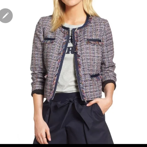 1901 | Jackets & Coats | 91 The Tweed Jacket Navy Blue Multicolor